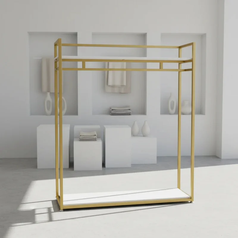 

Customize.Gold Hangers Clothing Store Luxury Clothing Store Display Ladies Boutique Clothing