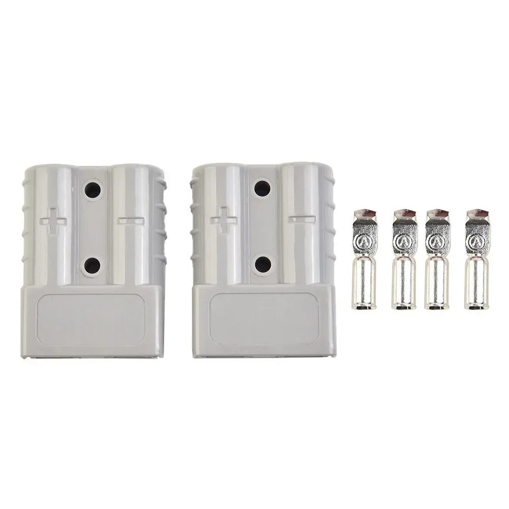 

2pcs For Anderson Connector Plug 50A 600V Battery Power Connector Terminal Kit Power Charger Battery Electronic Accessories