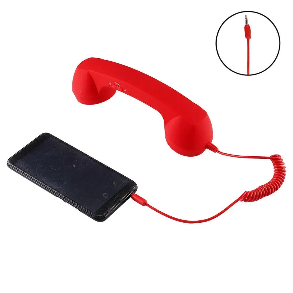 Retro-Style Typ-C Direktanschluss Handy-Ohrhörer Kopfhörer 3,5mm C-Port Headset für Vintage-Telefone – Detail 17