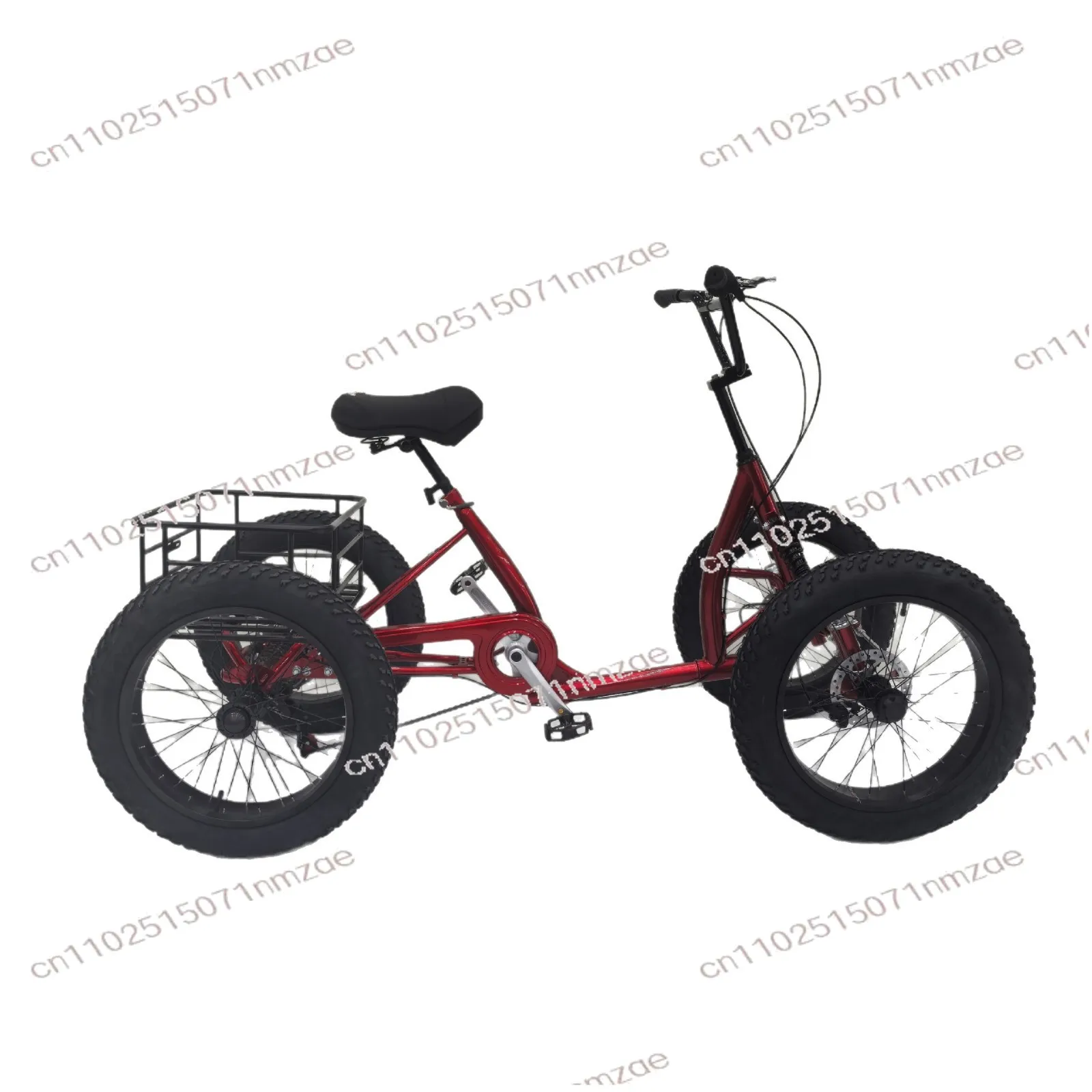 

tire 4 wheel bicycle pedal four wheeler can be used as cargo for city travel with storage basket bicicleta 20inch cargo bike fat
