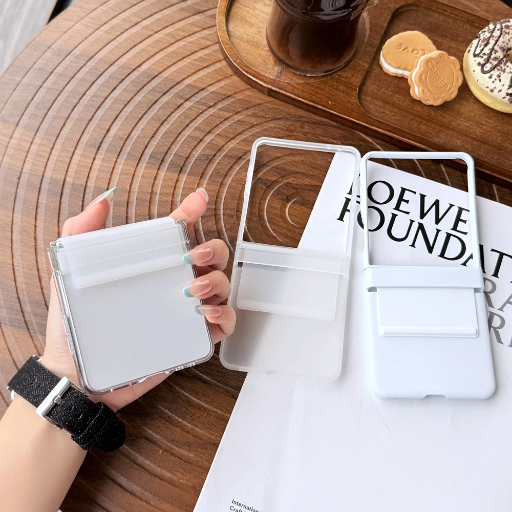 Жесткий чехол для телефона из силиконового ремешка для Samsung Galaxy Flip 7, 6, 5, 4, 3, цельный дизайн, задняя крышка