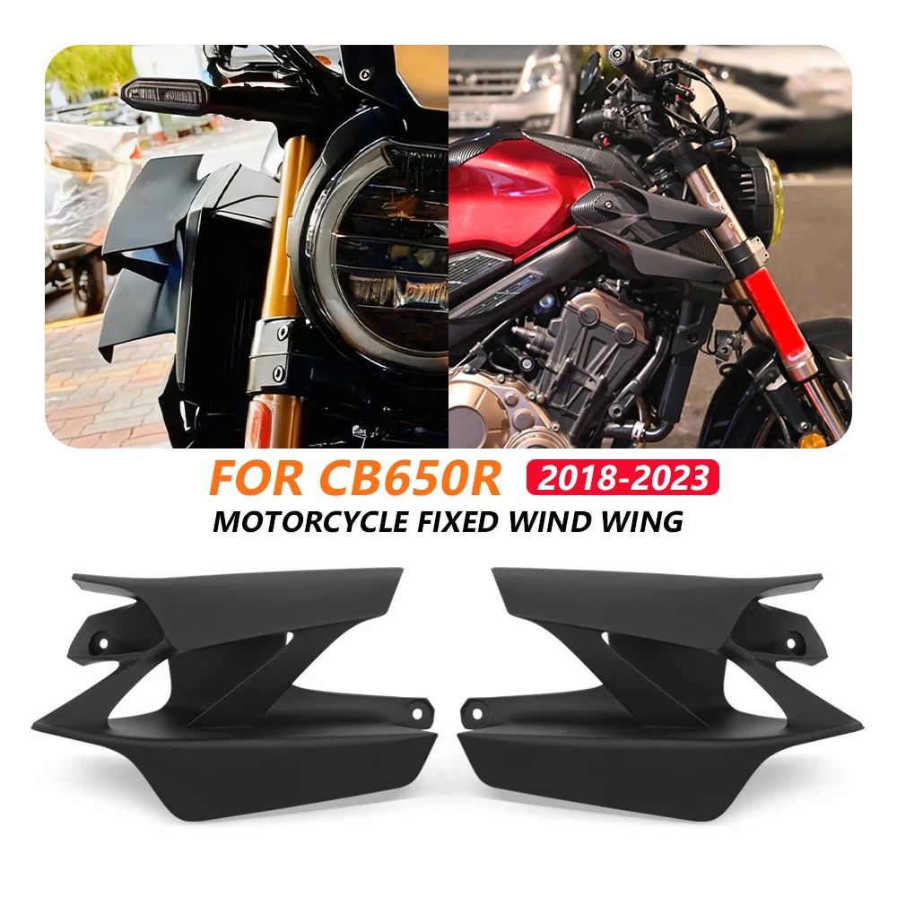 

Aerodynamic Winglet For Honda CB650R 2023 2018-2022 Motorcycle Frontal Side Fairing Downforce Spoiler Stabilizer Guard cb 650r