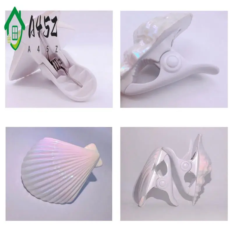 

A45Z-Beach Towel Clips For Beach Chairs, Drying Racks Decorative Windproof Clothes Pins (4 Pieces)