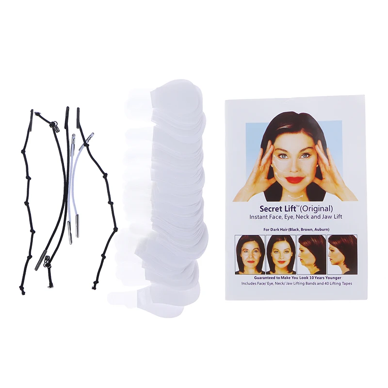 100Pcs/Set Face Lift Up Neck Eye Double Chin Adhesive Tape Invisible Thin Face Stickers V-Shape Face Line Wrinkle Sagging Skin