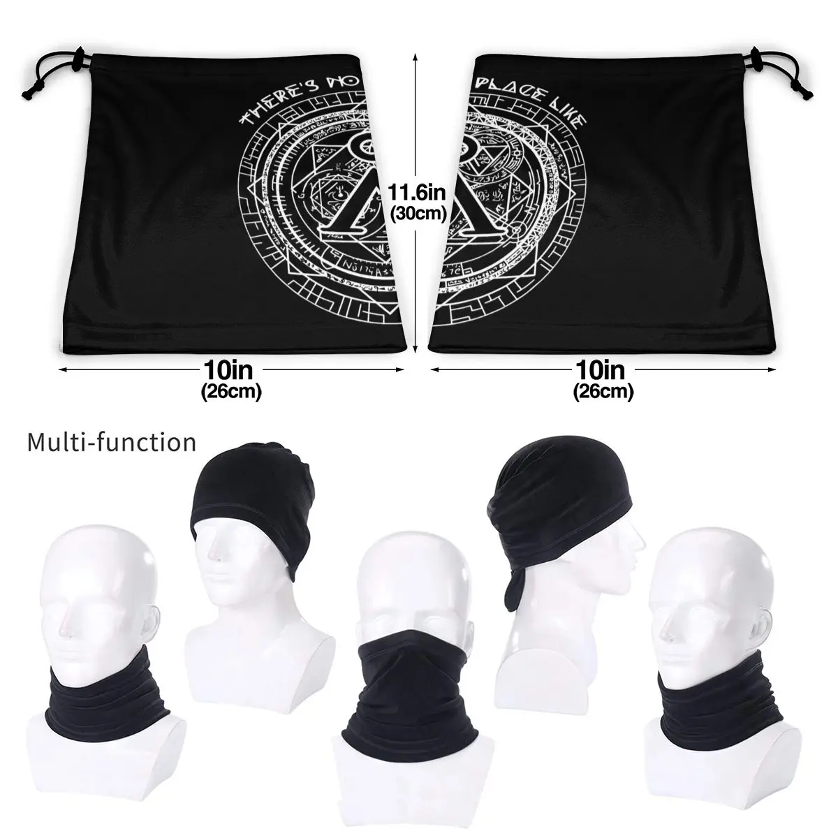 Sci-Fi Stargate Sg1 Stargate Atlantis Fantasy Geeky No Place Like Home Microfiber Neck Gaiter Bandana Scarf Cycling