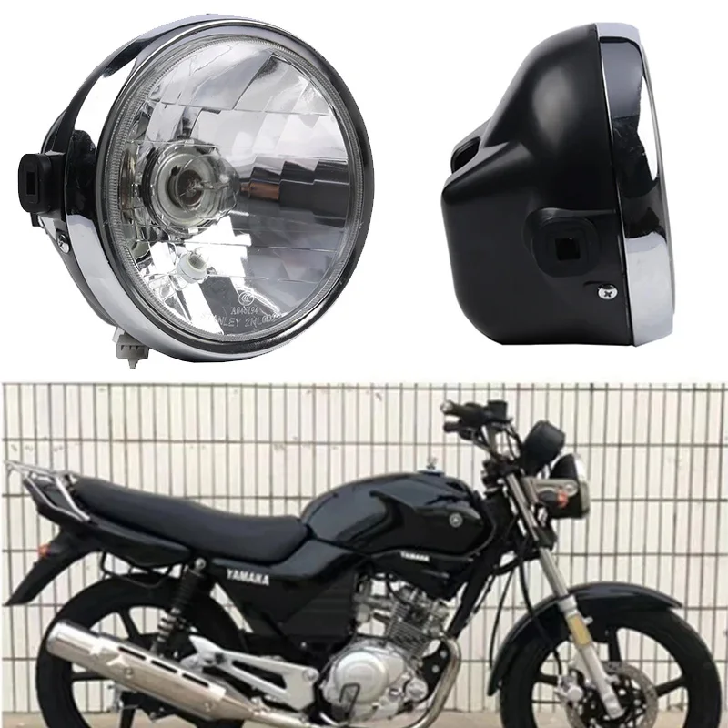 Nuevo Faro Delantero Redondo de 7 Pulgadas para Motocicletas, Clásico para Yamaha YBR125 YBR 125 2002-2013, 35W 3500K
