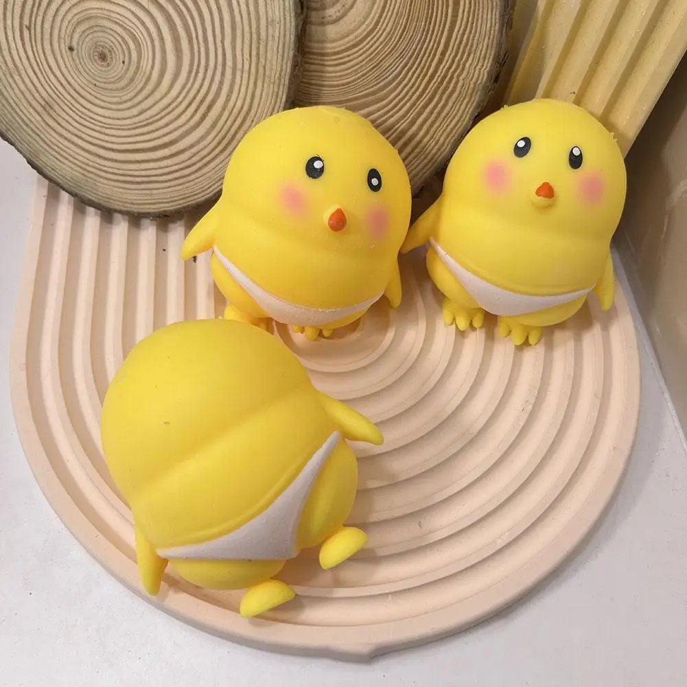 Cute Mini Chick Toy Squeeze Bubbles Toys Fidget Toys Pinch Kneading Toy Stress Reliever Toys For Kids Party Gifts M9N5