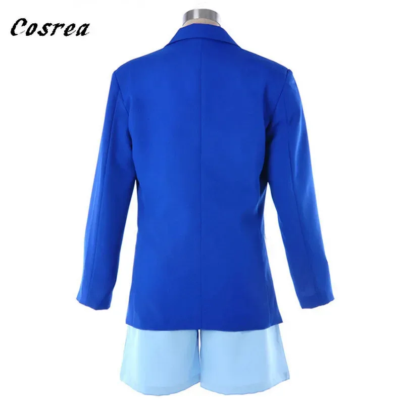 Kids Adult Anime Detective Conan Case Closed Conan Edogawa Edogawa Konan Cosplay Costume Uniform Sets Coat shorts For Mens Women