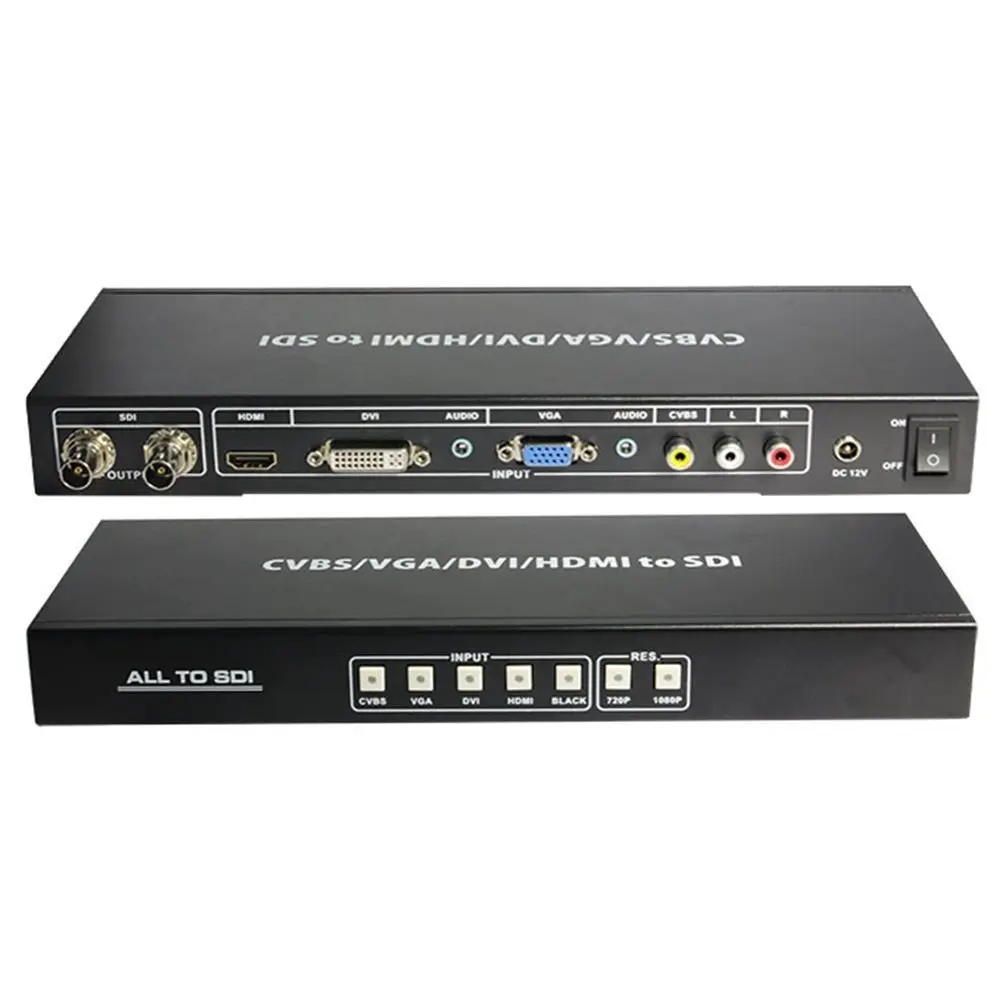 

VGA DVI CVBS HDMI signals to HD video 2 Port ALL to SDI Scaler Converter