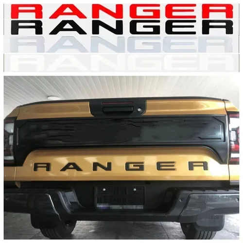 Para Ford Ranger T9 2022 2023 2024 nuevos modelos puerta trasera Logo letra RANGER Wildtrak Sport XLT XLS XL emblema 3D tamaño Original ABS