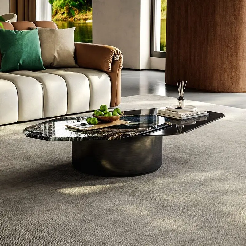 Center Black Coffee Table Makeup Modern Funky Sofa Irregular Coffee Table Hotel Large Recibidor Para Entrada Nordic Furniture