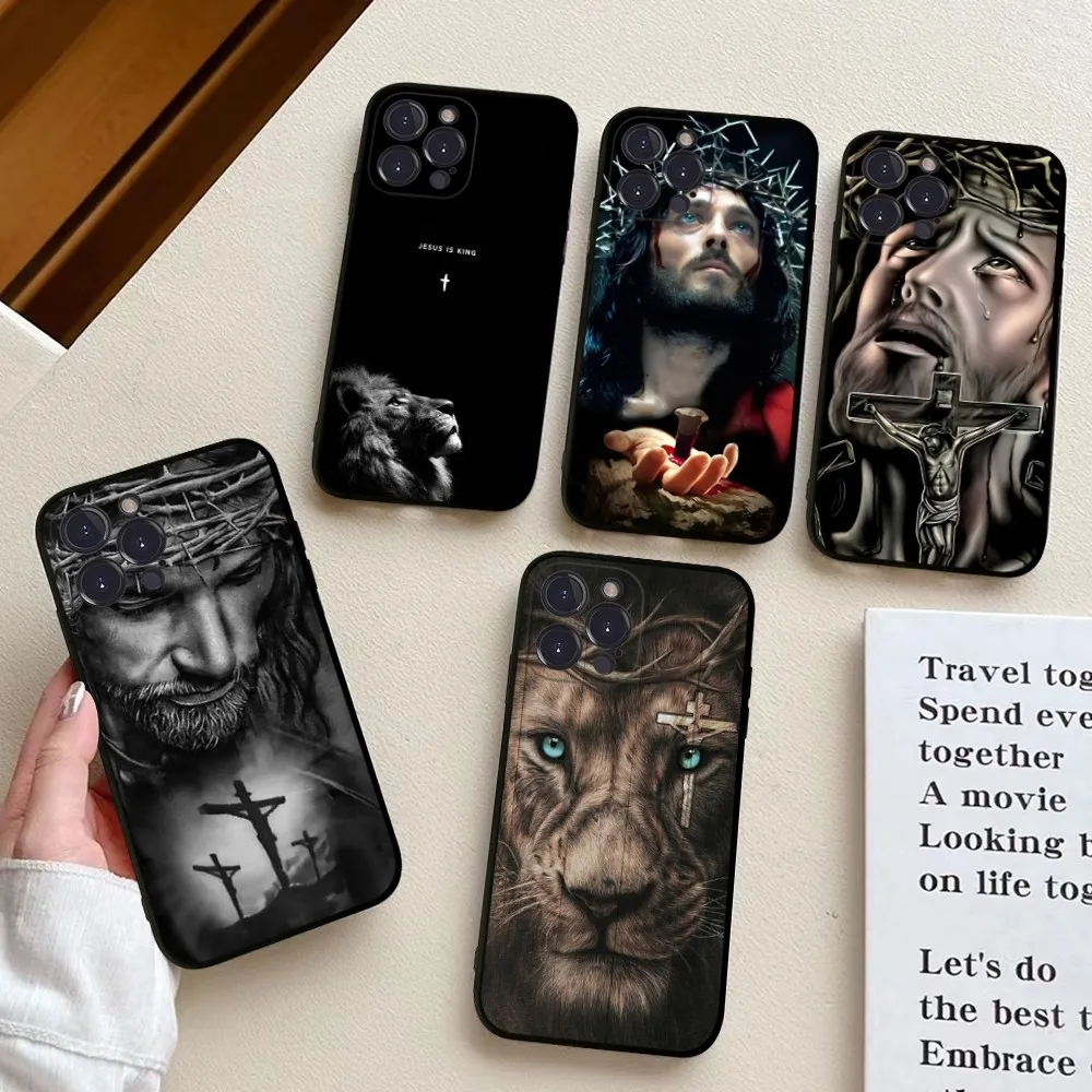 Funda de teléfono cristiano de Jesús Cristo para iPhone, carcasa para iPhone 14, 11, 12, 13, Mini Pro, XS Max, 6, 7, 8 Plus, X, XR, SE, 2020