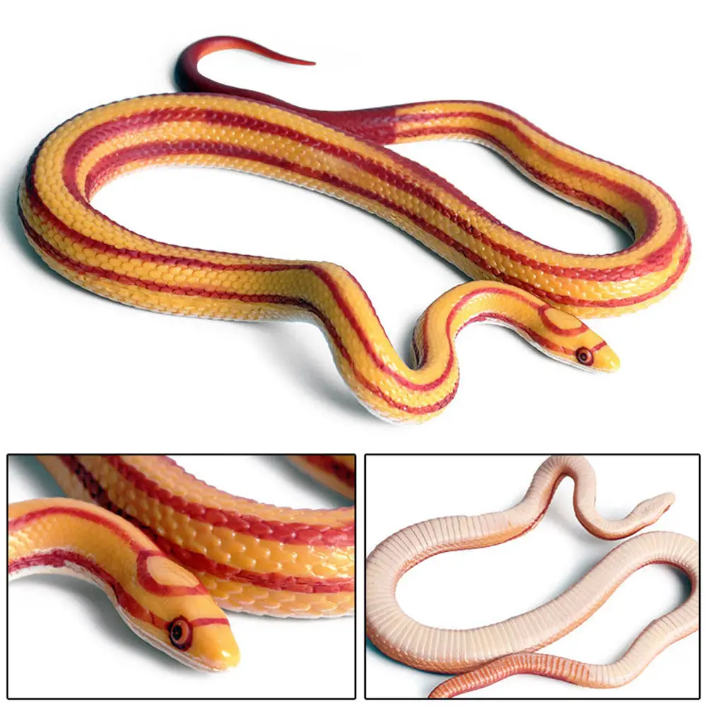 

Ultra-Realistic Fake Snake Prop Lifelike Scary Halloween Tricky Prop for Pranks April Fool's Day Haunted House Decor Simulation