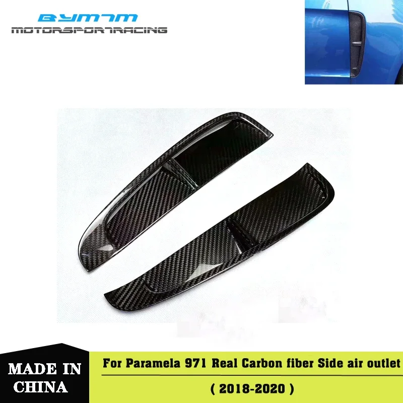 

Real Carbon fiber Side bumper air outlet auto parts accessories For Porsche paramela 971 2018-2020