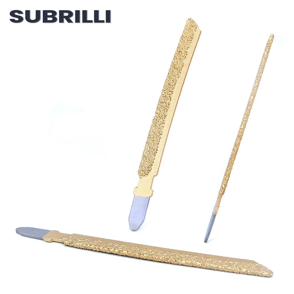 SUBRILLI Diamond Jig Saw Blade T-Shank 4 นิ้วสูญญากาศ Brazed ตัดเพชรใบเลื่อยลูกสูบสําหรับกระเบื้องหินแกรนิตคอนกรีต