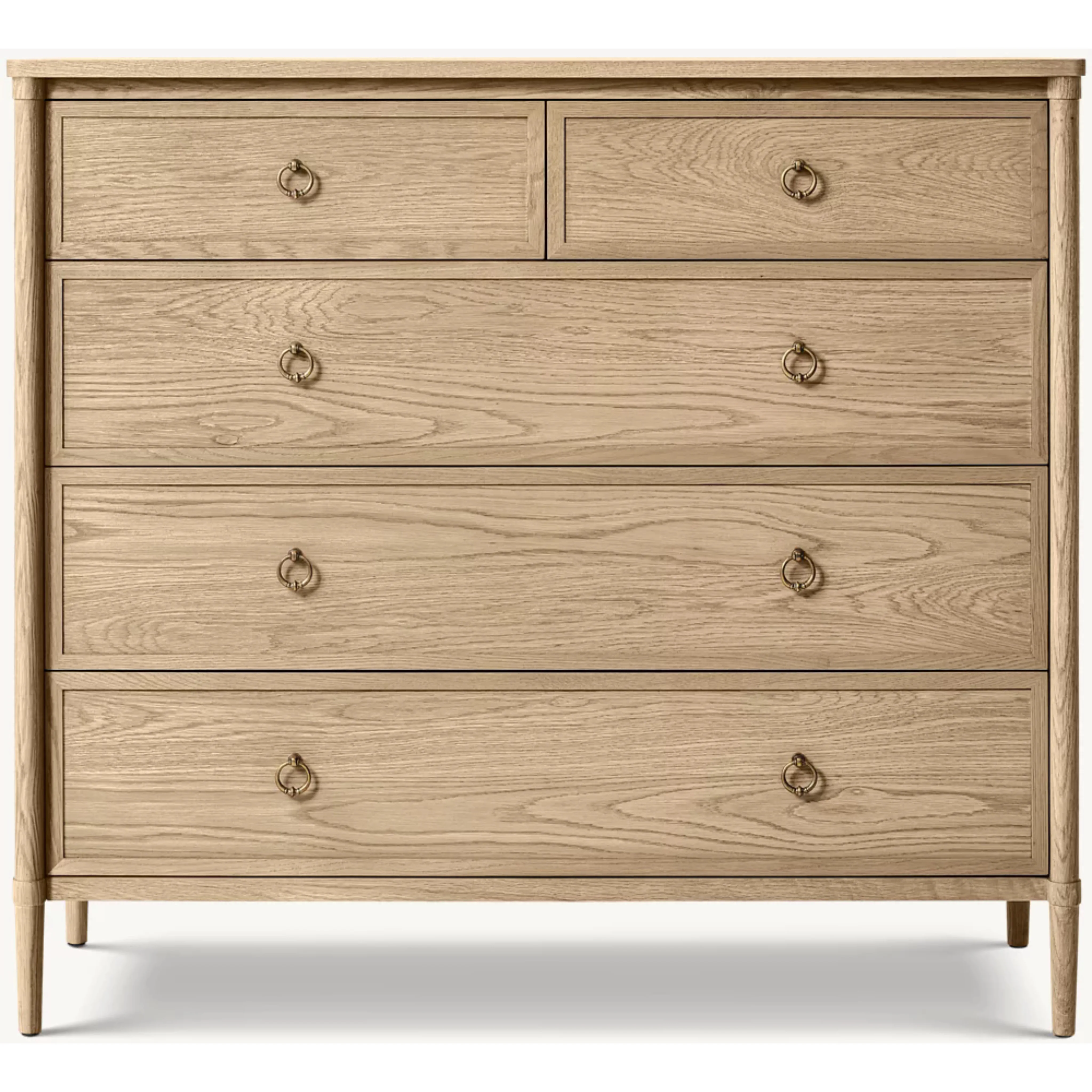 French Retro Solid Wood Log-colored Storage Cabinet, Bedroom Bedside Cabinet, Entrance Cabinet