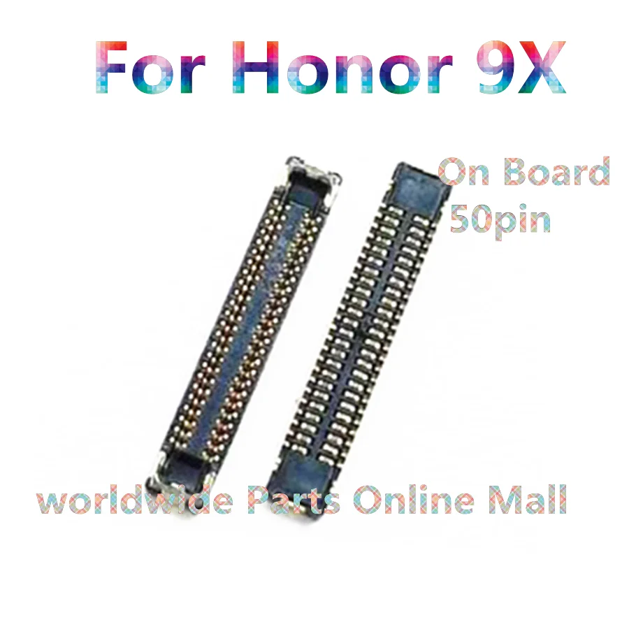 10pcs-100pcs  For Honor 9X Tail socket sub motherboard cable connection buckle connector 50pin