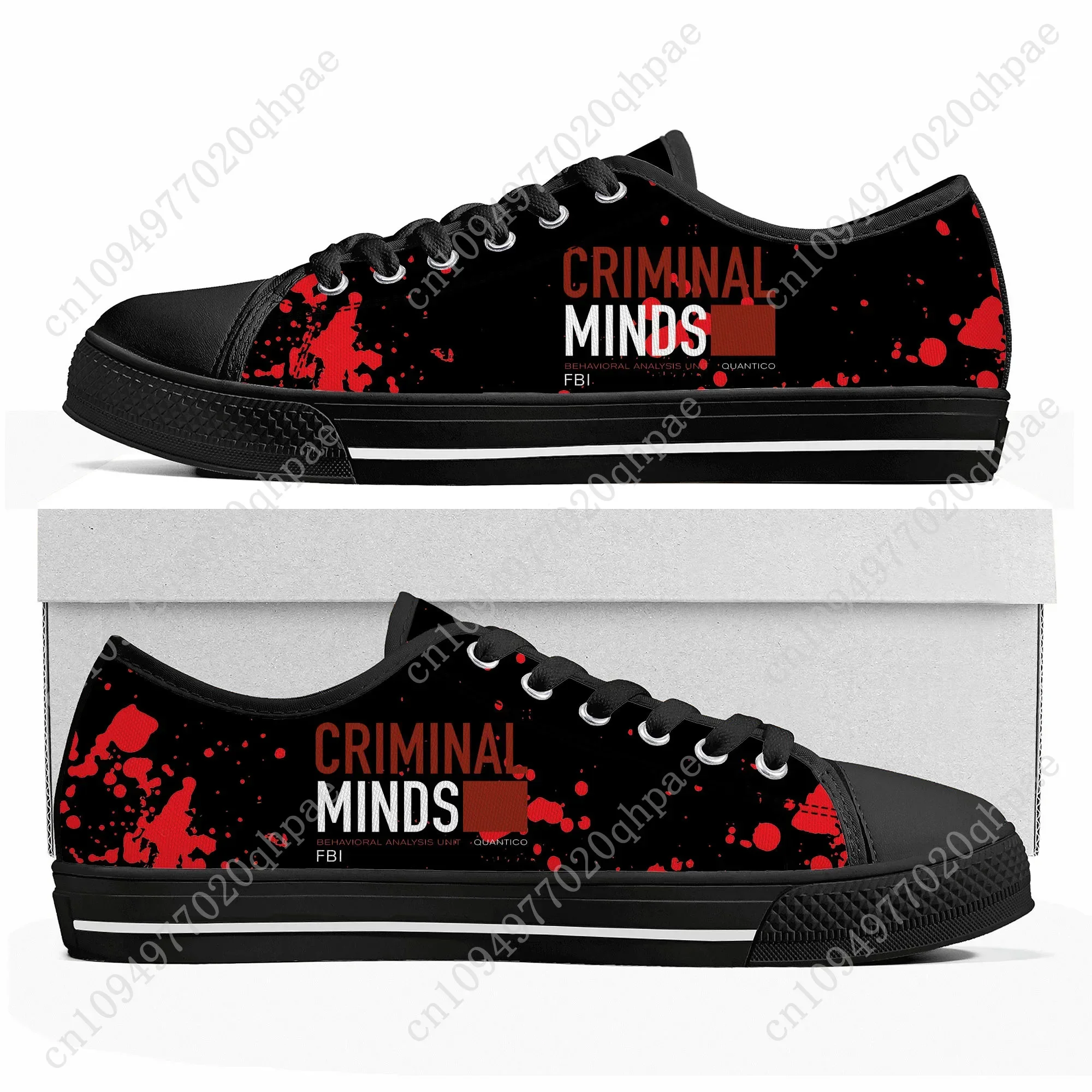 Criminal Minds Low Top High Top Sneakers Mens Womens Teenager High Quality Canvas Sneaker Print Casual Shoes Personalized Shoe
