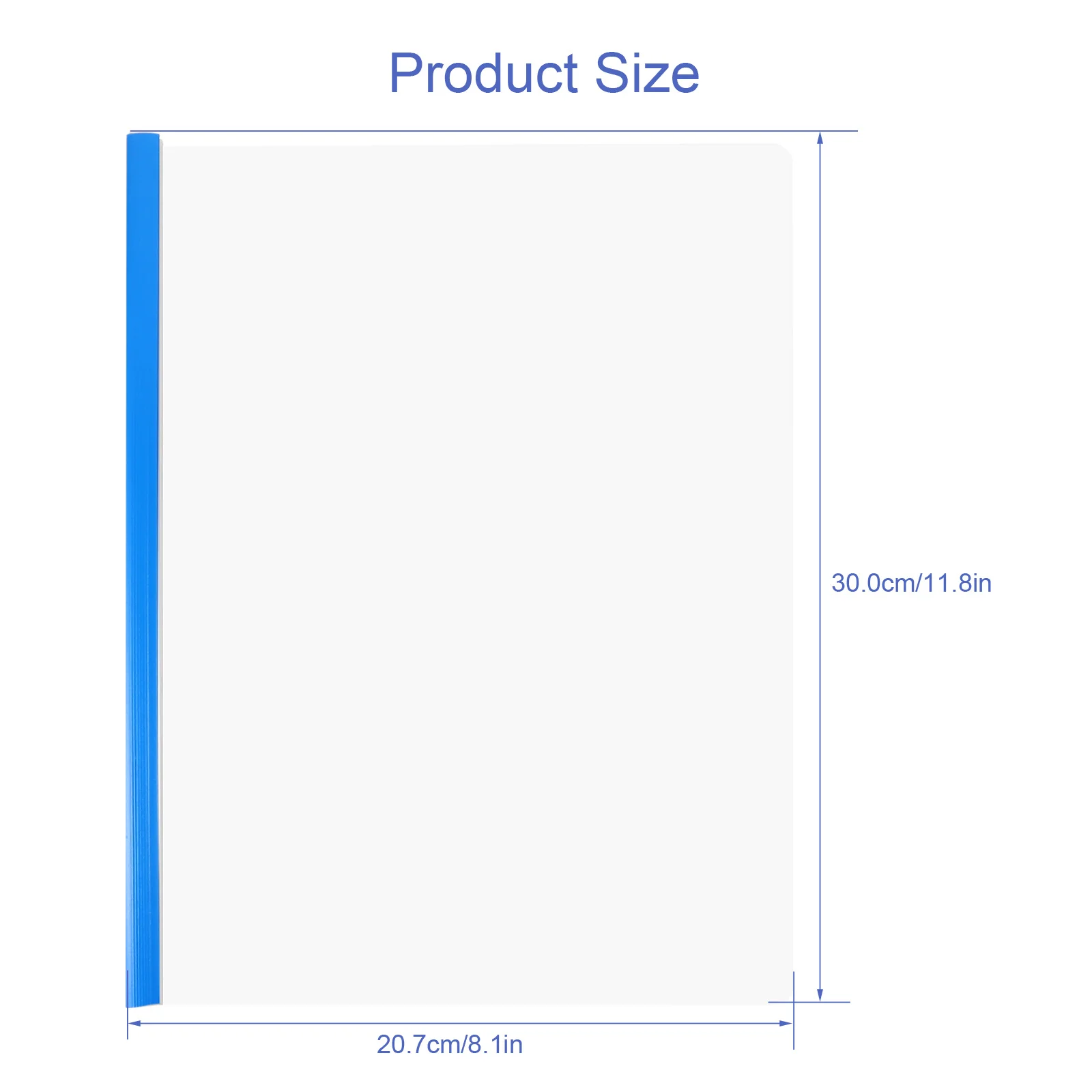 10 قطعة A4 مجلدات الملفات تصميم شفاف رسم قضبان عدم الانزلاق المشابك للوثائق أوراق الاختبار مجلدات الملفات شفافة #6
