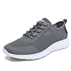 Mesh Men Sneakers Summer Casual Shoes Men Breathable Outdoor Non-slip Walking Gym Shoes Lace-up Mens Trainers  Size 38-47