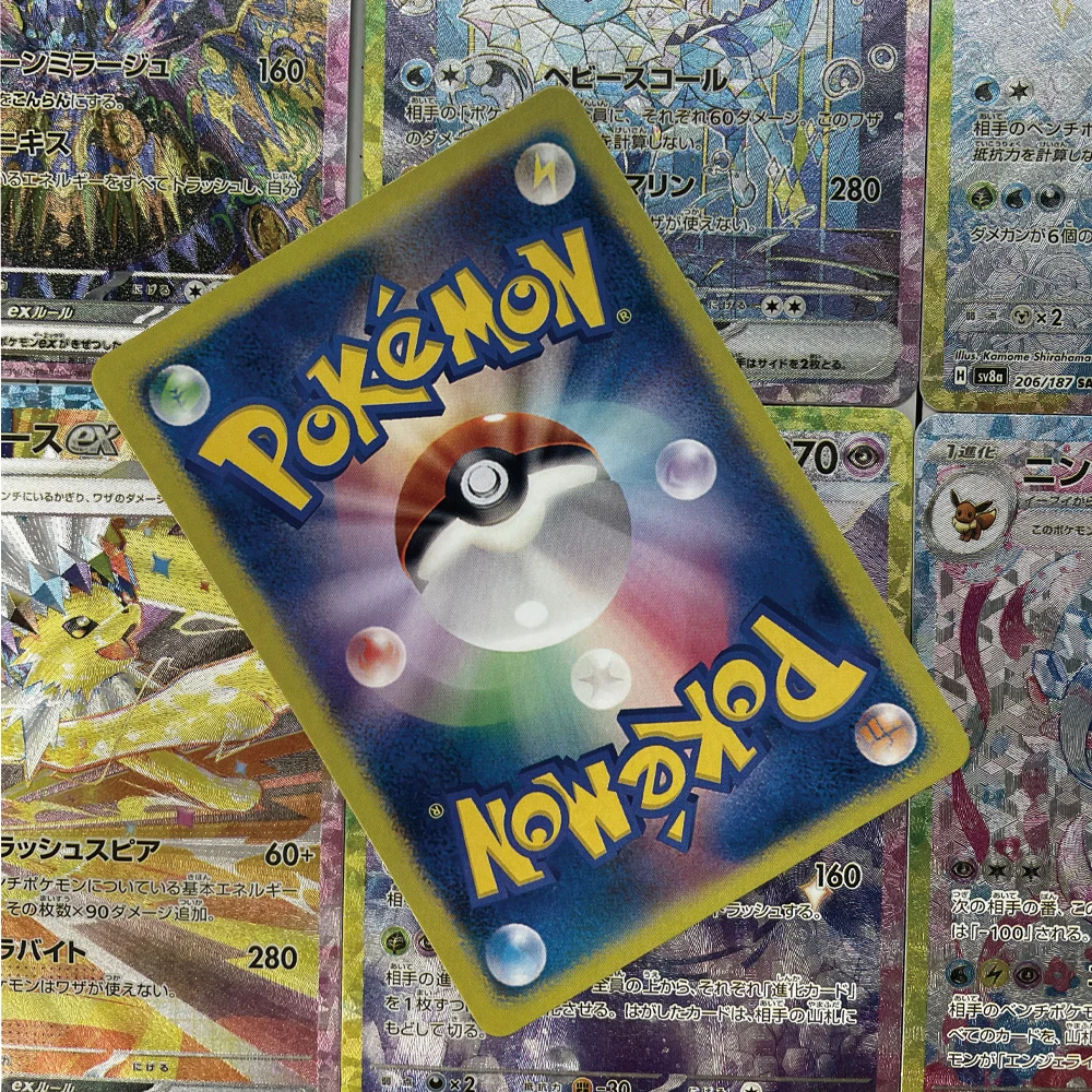 9 Teile/satz Ptcg Japanische Version Eeveelution Ex Umbreon Brechung Flash Karte Sylveon Leafeon Anime Sammlung Karte Diy Geschenk Spielzeug – Detail 3