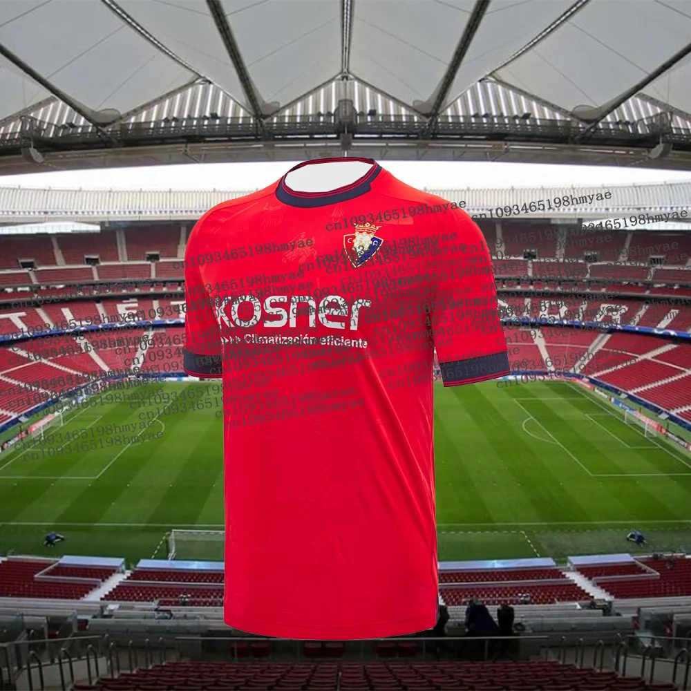 

2025 Spain Hot-selling Football Osasuna Jersey Men's Fans Jersey Tshirt Summer 3D Quick Drying Kid Soccer Sports Jersey Kit