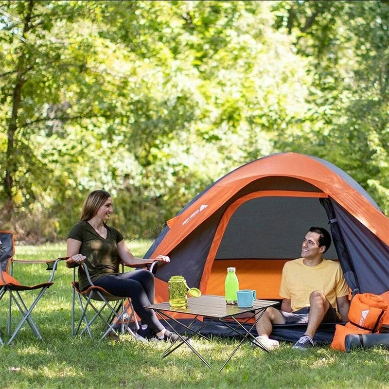 Mesa de acampamento portátil ultraleve, mesa dobrável ao ar livre, mesa de alumínio, jantar de acampamento, caminhadas, piquenique, churrasco, pesca