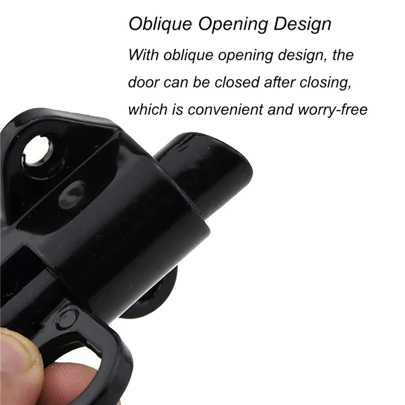 

4 Pack Spring Loaded Latch Sliding Lock, Used For Automatic Door Closing Gun Barrel Latch Automatic Sliding Door Lock