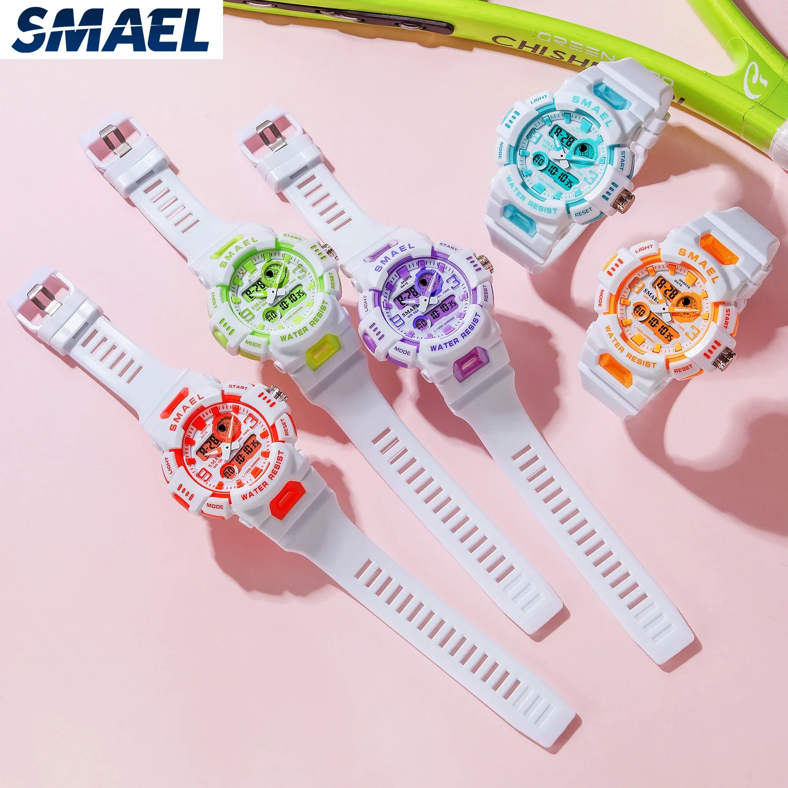 SMAEL-reloj electrónico multifuncional, accesorio deportivo a Color, Vitality Candy, 8083