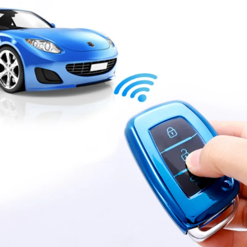 حافظة مفاتيح السيارة من البولي يوريثان غطاء شل فوب لشركة هيونداي توكسون سوناتا سانتا في إلنترا أكسنت سولاريس فيرنا ix25 ix35 i20 i30 i40