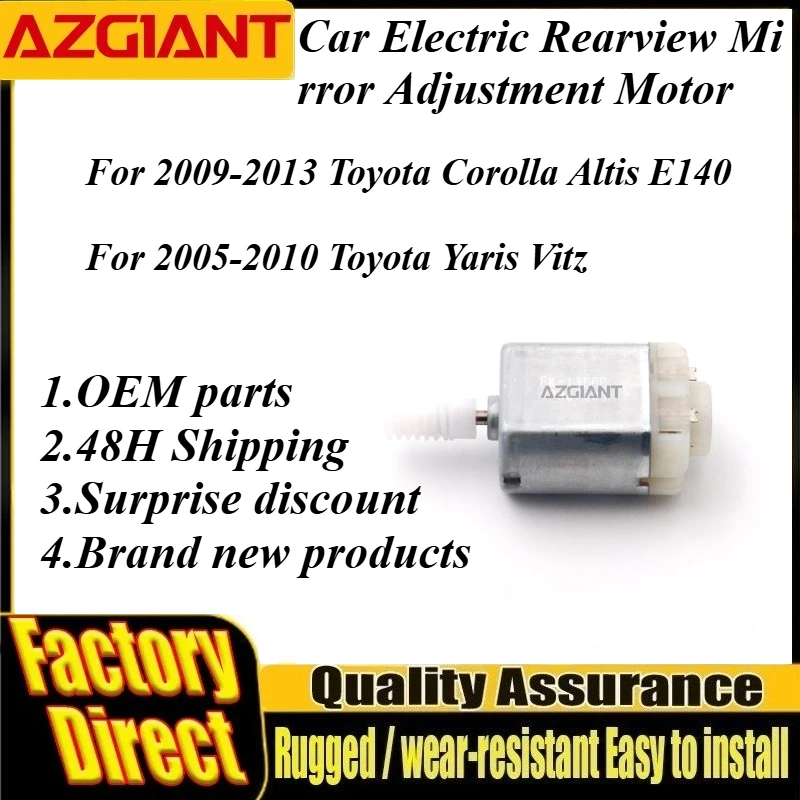 Azgiant Car Electric Rearview Mirror Adjustment Motor FK130RD original For Toyota Corolla Altis E140 Yaris Vitz car accessories