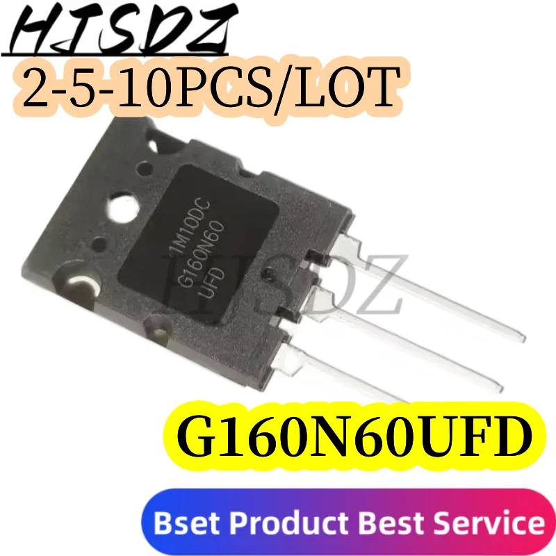 2-5-10PCS/LOT  Transistor IGBT de potencia G160N60UFD SGL160N60UFD  G160N60UF TO-3PL 160A 600V