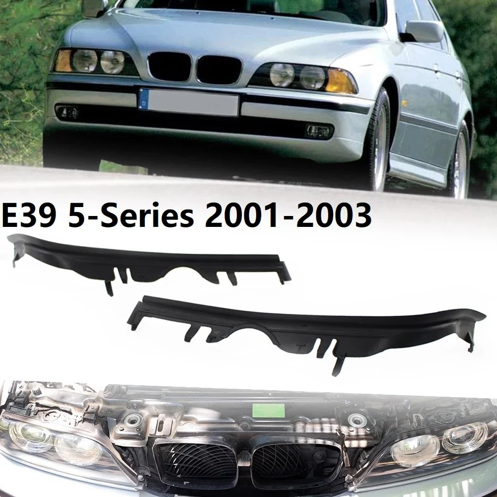 Left & Right Upper Headlight Lens Shell Cover Seal Gasket for -BMW E39 5 Series 99-03 63126908405 63126908406