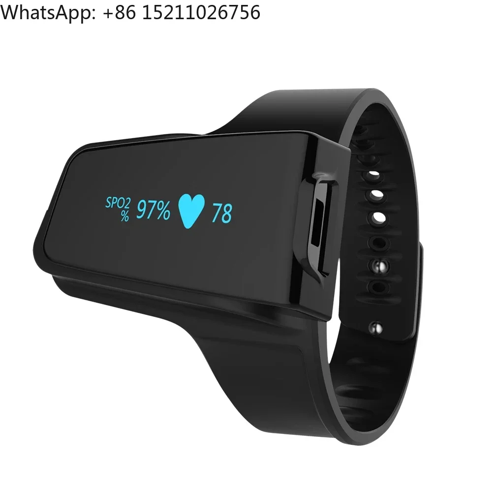 Wellue Checkme O2 Max Spo2 Fitness Watch With Heart Rate Sleep  Bluetooth 4.0 Pulse Oximeter Sound Alarm