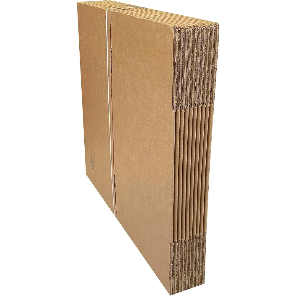 Heavy-Duty Corrugated Moving and Shipping Boxes 275lb 24x24x24 Inches, 10-Pack Large Strong Cardboard Boxes for Moving Supplies
