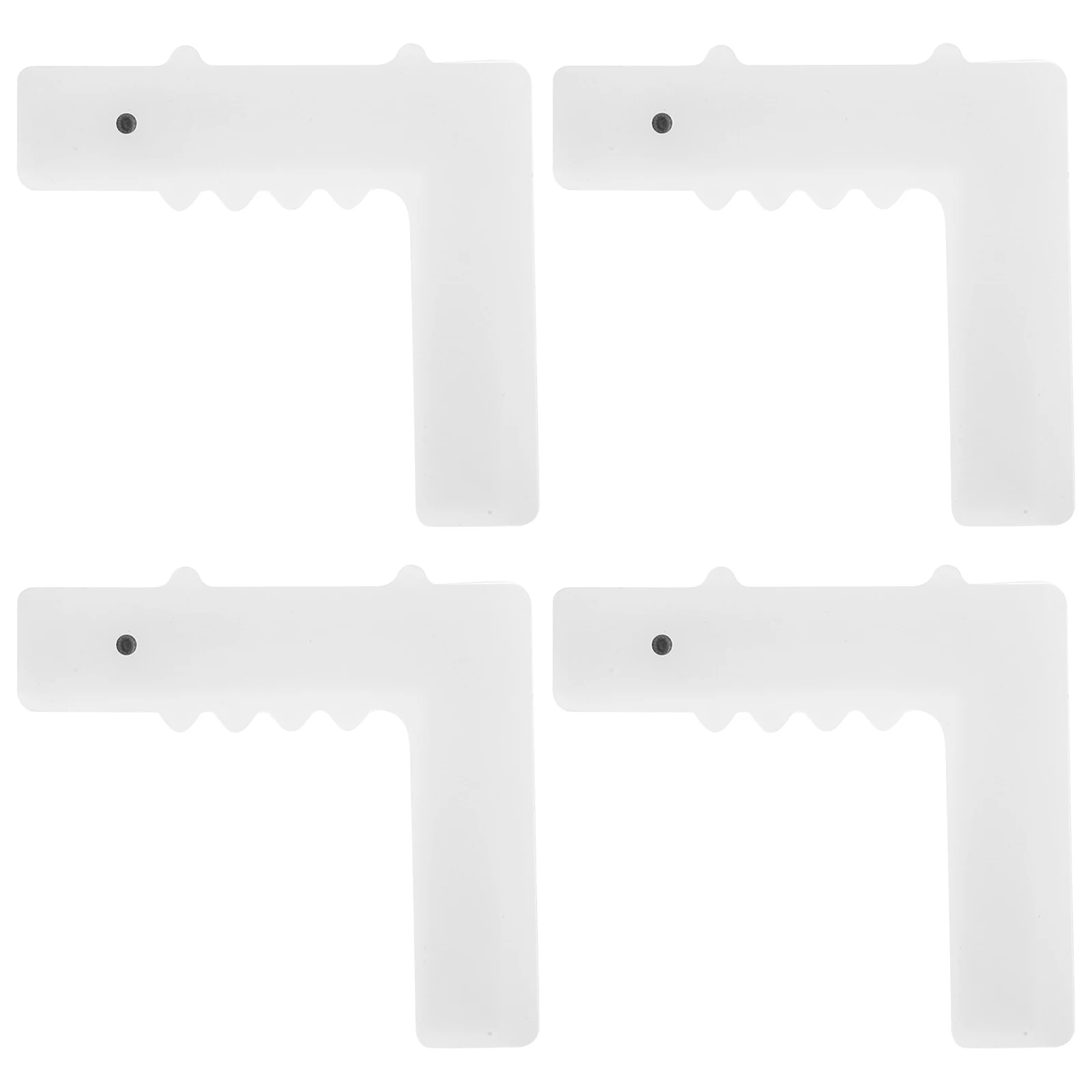 

4 Pcs Anti-collision Corner Guards Furniture Protectors Cartoon Crocodile White Transparent Table Edge Bumpers Safety Home PP