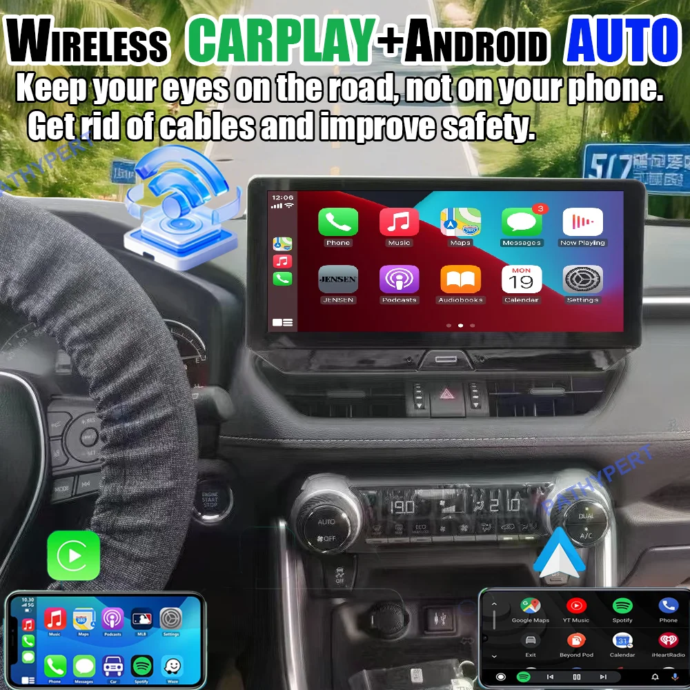 Android 15 Car Radio For Toyota RAV4 XA50 2020-2025 Intelligent Systems 2din Wireless Carplay GPS Navigation Head Unit DSP 4G FM
