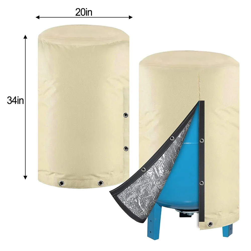 5Layer Insulated Water Tank Cover with Fastening for Secure Fit Antifreeze Protection Suitable for Outdoor Use
