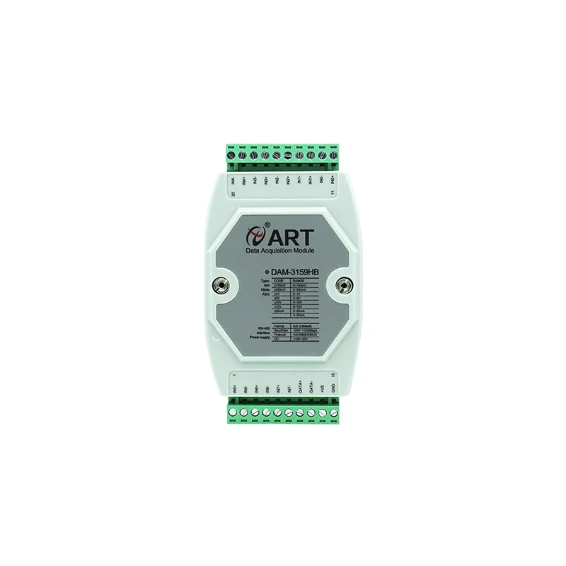 DAM-3159HB 8-channel Analog Quantity Acquisition Module, 24-bit ADC Channel Isolation, 15V Series Battery Pack