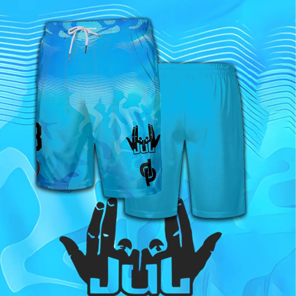 

New Popular July MM9 Series Shorts Hawaii Beach Swimming Quick-drying Beach Pants Men's Football Adjustable Waist Sports Pants