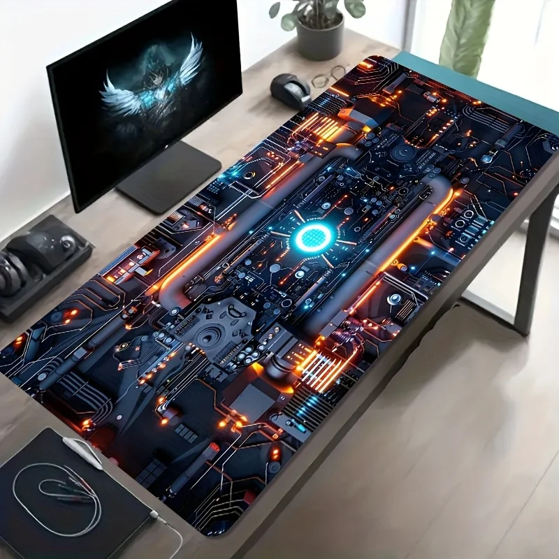 CIFBUY Large Gaming Mouse Pad Non-Slip Washable Rubber Base, Extended Desk Mat for Office Home Workstation Accessories