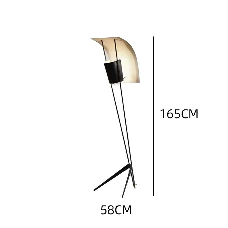 النمط الصناعي الأمريكي الرجعية الحديد مصباح أرضي مقهى فندق ديكور المنزل جو مثلث الدائمة ضوء غرفة المعيشة الطعام #6