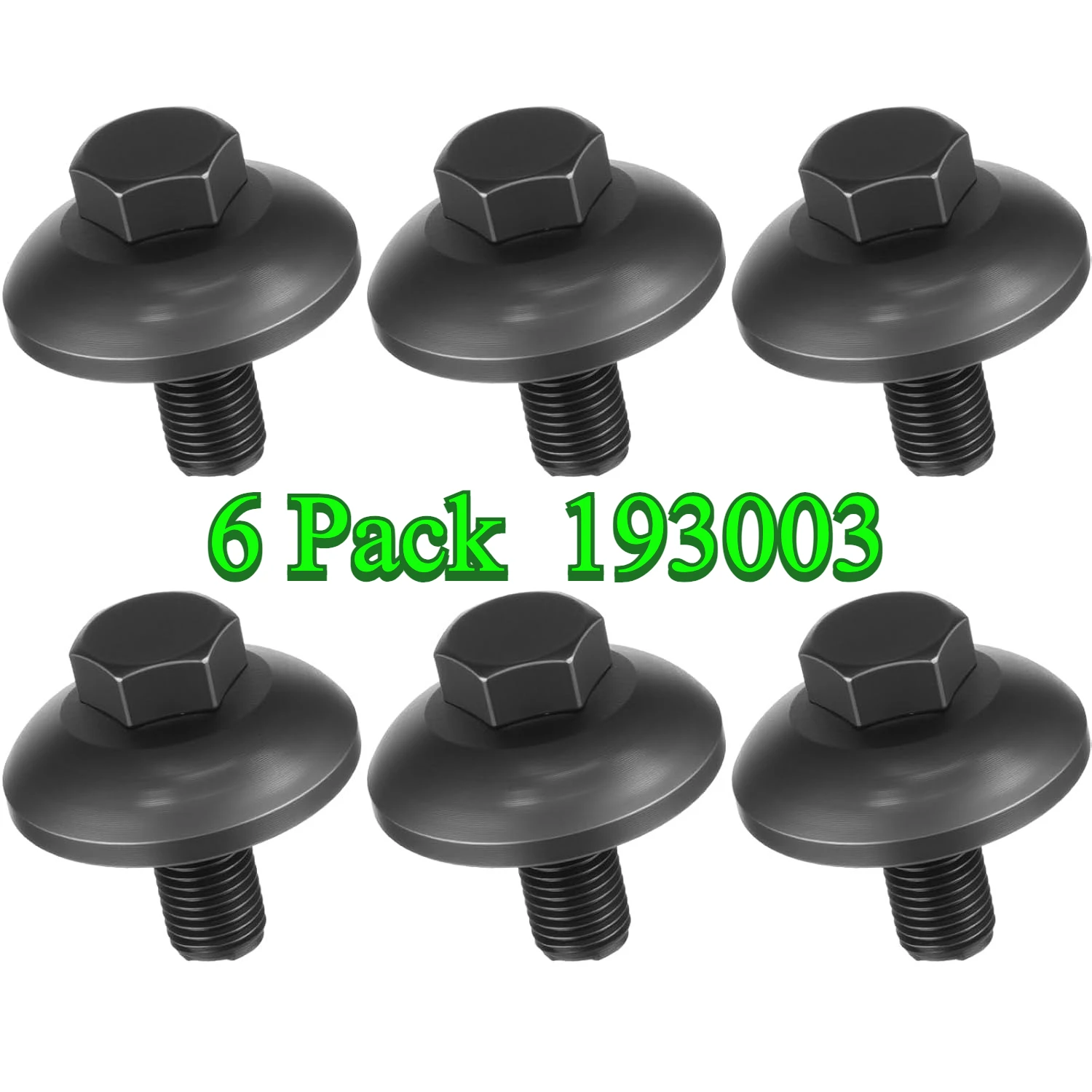 

6 Pack 532193003 1-1/4" x 7/16"-20 Blade Bolts & Washer Compatible with Craftsman Garden Tractor Replaces 174365 532-1930-03