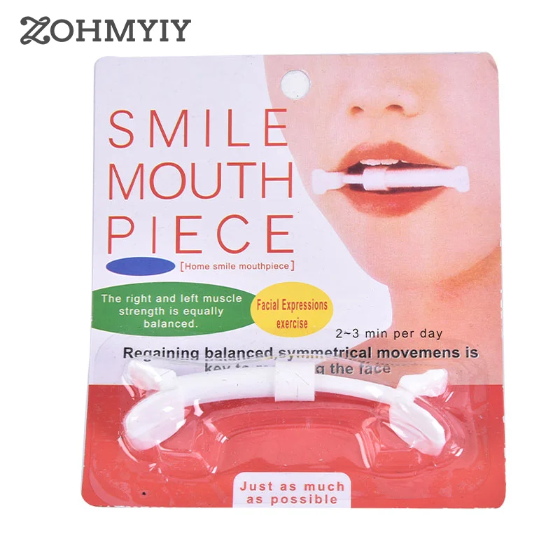 تمرين عضلات الوجه ، قطعة الفم النحيف ، الحبر المرن ، الوجه ، الابتسامة ، الخد ، الاسترخاء