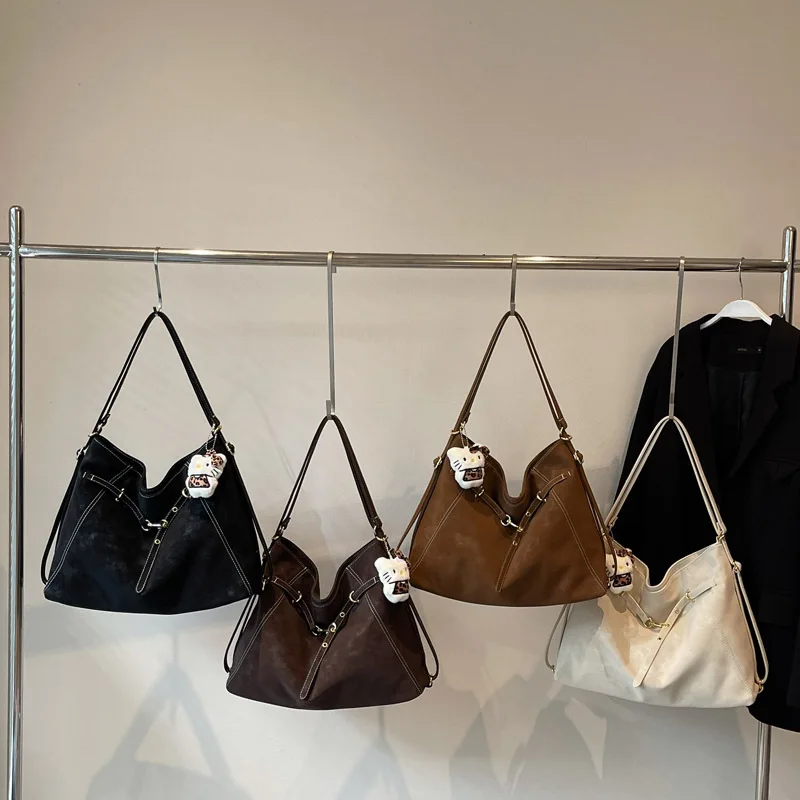 Commuter large-capacity tote bag women's university class tote bag can hold computer daily simple shoulder bag women's bag