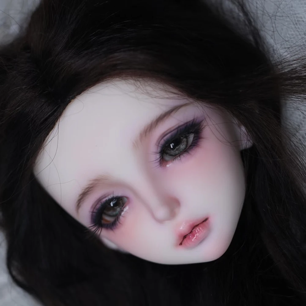 

Материал смолы, голова куклы 1/4 BJD, голова куклы, сделай сам, милая девушка, аксессуары для кукол, без головы для макияжа