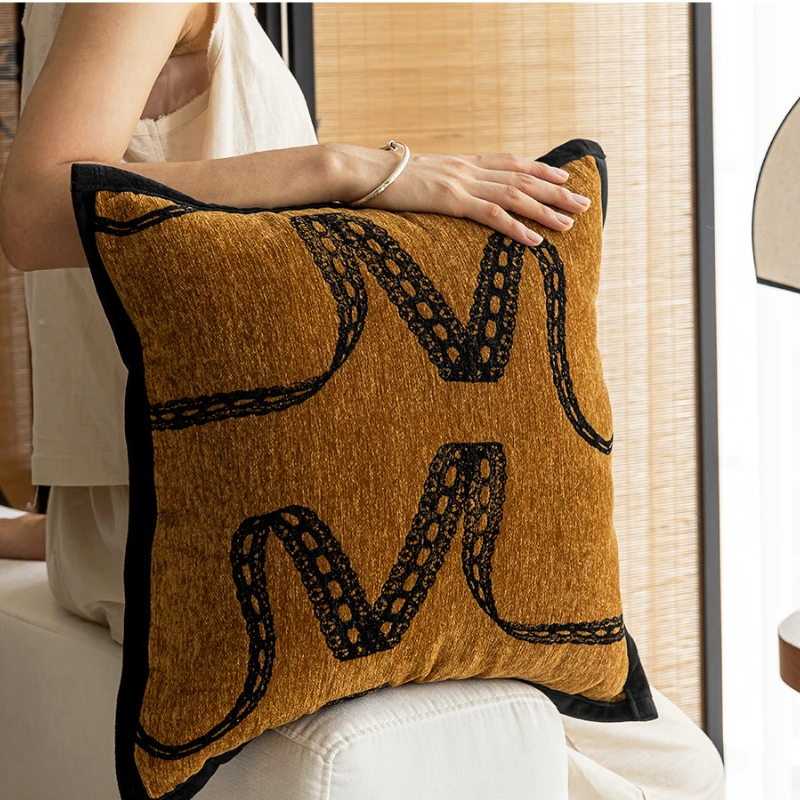 New Classical Style Cushion Cover Fall Home Decor Living Room Throw Pillow Cover 45x45cm Sofa Bed Chinese Model Room Decoration