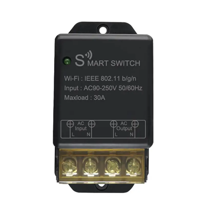 

Smart-Home Wifi Switch 30A AC90-250V Wireless Remote Control On Off DIY Circuit Breaker Works With Alexa Home