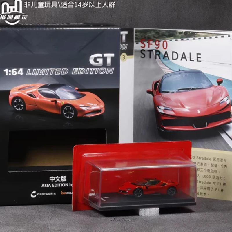 

CENTAURIA IXO масштаб 1/64 SF90 STRADALE 2019, имитация сплава, металлическая модель автомобиля, статическая коллекция, Decoratede, праздничные подарки, игрушки