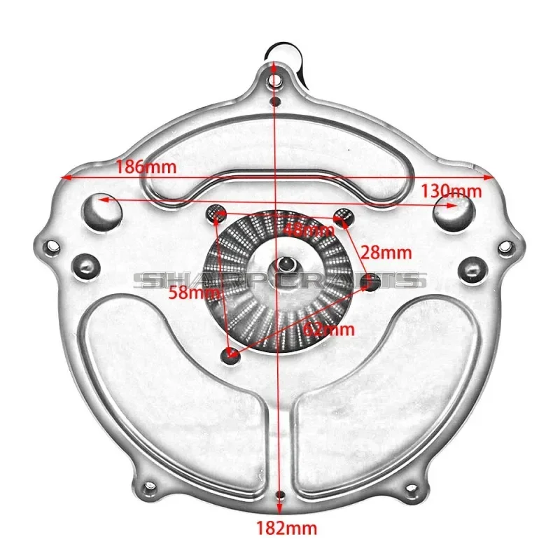 for Harley Sportster Iron XL883 XL1200 Forty Eight Intakes Air Inflow Filter Turbine Spike Air Cleaner Intake Filter System CNC